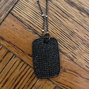 Black rhinestone necklace